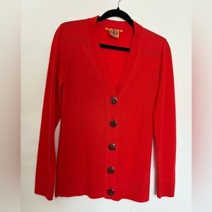 Tory Burch Bright Red cashmere sweater